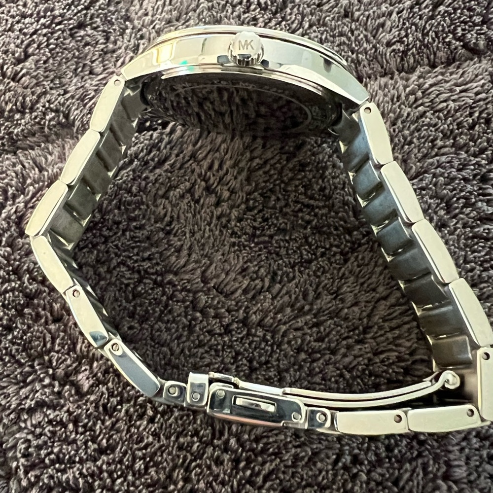 Michael Kors Silver and Crystal Embellished Watch - Picture 3 of 8